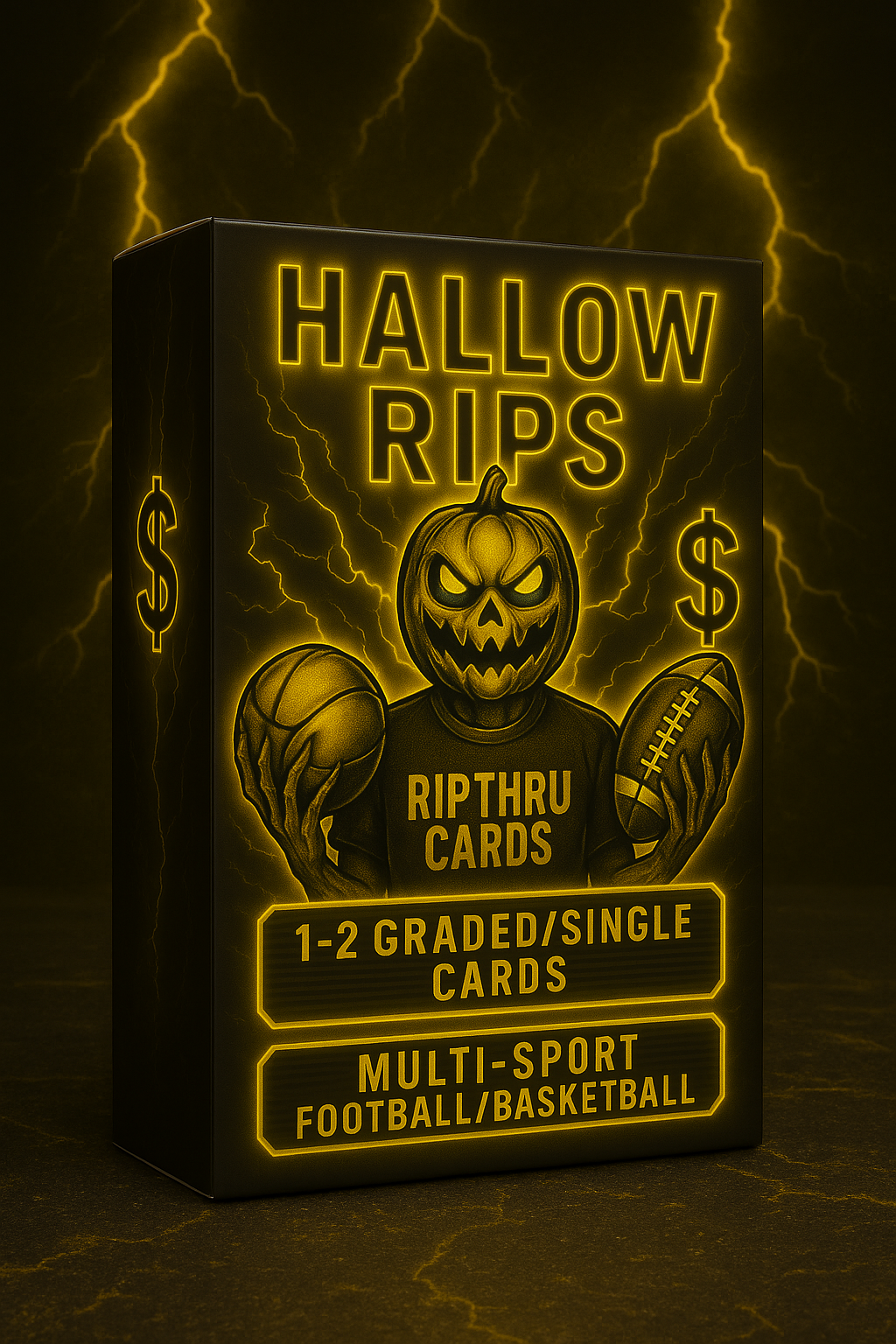 Hallow Rips Multi Sport Pack 1-2 Guaranteed Graded cards per sealed pack, Limited Exclusive only 150 packs made