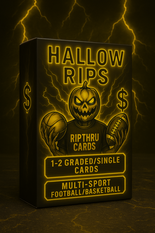 Hallow Rips Multi Sport Pack 1-2 Guaranteed Graded cards per sealed pack, Limited Exclusive only 150 packs made